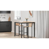 Bar Table Natural 110 x 110 x 105 cm Solid Pine Wood