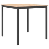 Bar Table Natural 110 x 110 x 105 cm Solid Pine Wood - Front View