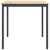 Bar Table Natural 110 x 110 x 105 cm Solid Pine Wood