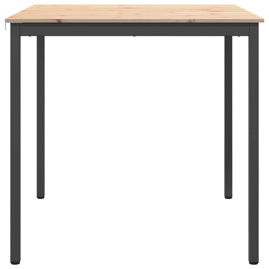 Bar Table 110 x 110 x 105 cm Solid Pine Wood Natural Square