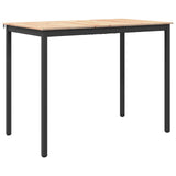 Bar Table Natural 140 x 80 x 105 cm Solid Pine Wood - Front View