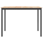 Bar Table 150 x 80 x 105 cm Solid Pine Wood Natural Rectangular