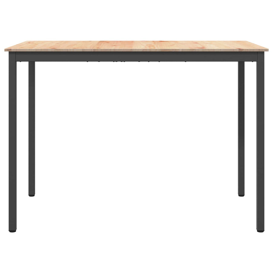 Bar Table 150 x 80 x 105 cm Solid Pine Wood Natural Rectangular