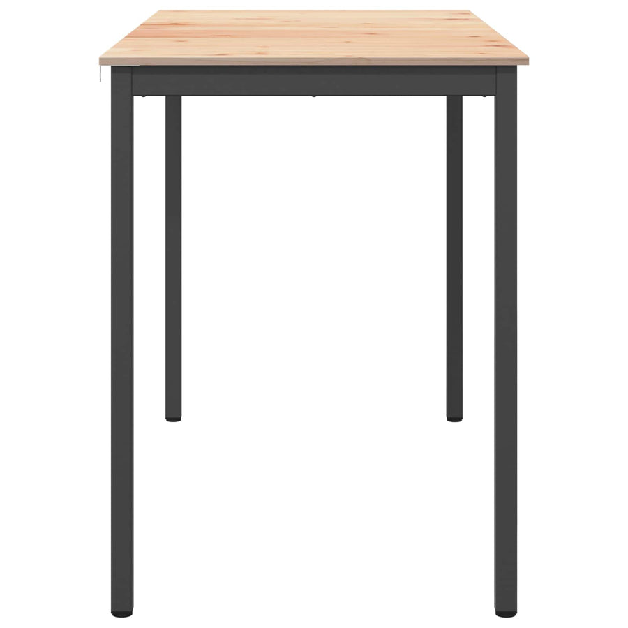Bar Table 150 x 80 x 105 cm Solid Pine Wood Natural Rectangular