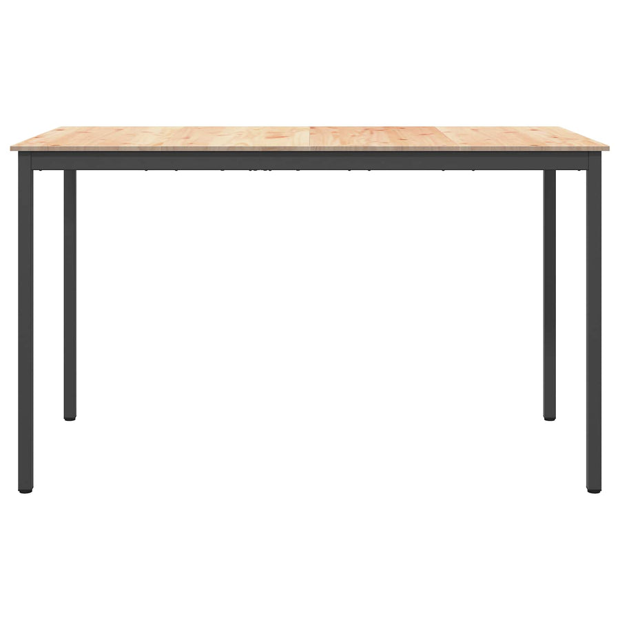 Bar Table 180 x 90 x 105 cm Solid Pine Wood Natural Rectangular