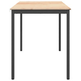 Bar Table Natural 180 x 90 x 105 cm Solid Pine Wood - Rear View