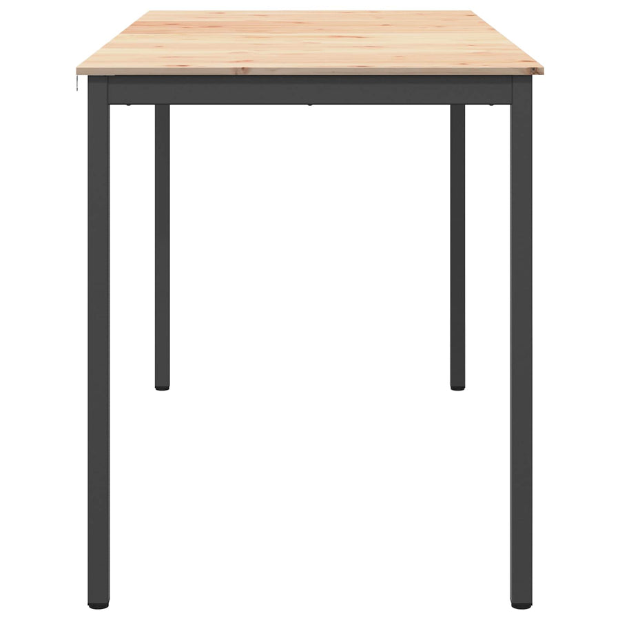 Bar Table 180 x 90 x 105 cm Solid Pine Wood Natural Rectangular