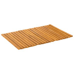 Bath Mat Natural 60 x 40 cm Solid Acacia Wood