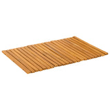 Bath Mat Brown 60 x 40 cm Solid Acacia Wood - 45-Degree Angle