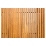 Bath Mat Brown 60 x 40 cm Solid Acacia Wood
