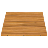Bath Mat Brown 60 x 40 cm Solid Acacia Wood - Low Angle
