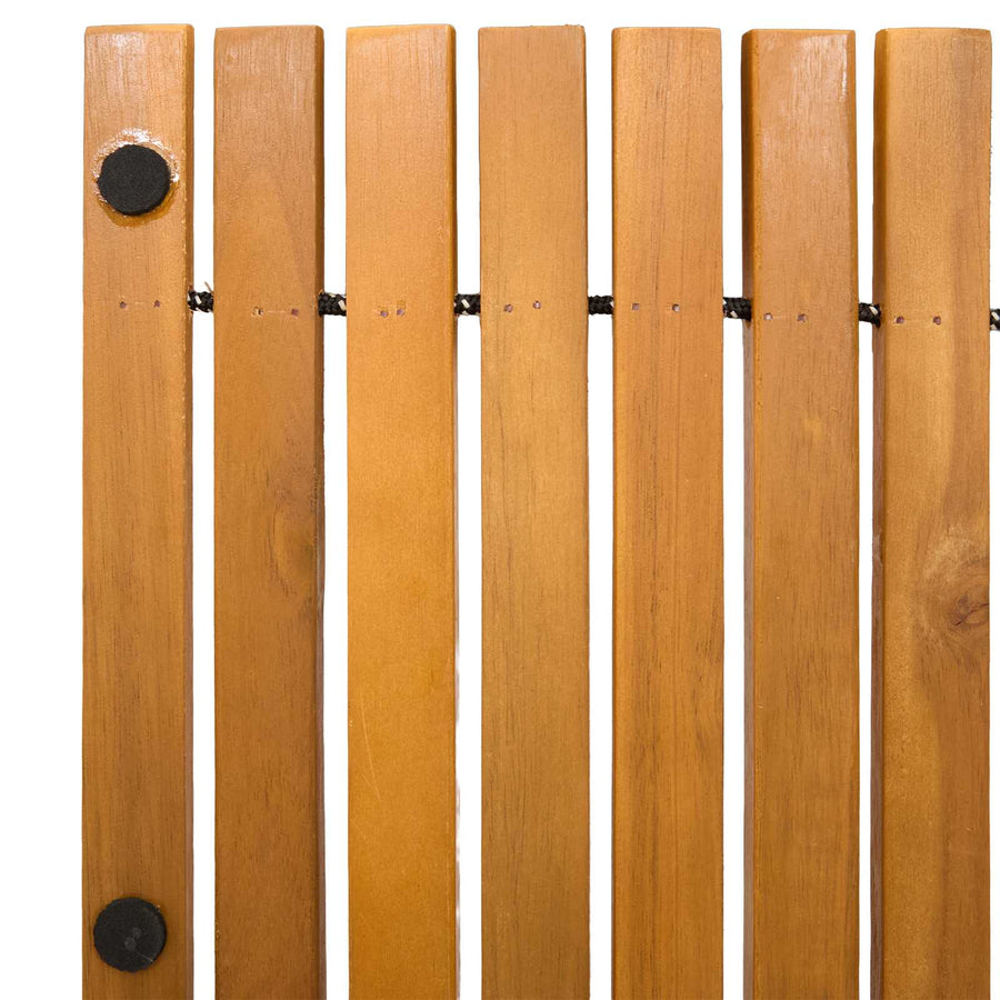 Bath Mat Natural 100 x 60 cm Solid Acacia Wood