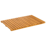 Bath Mat Plain Brown 60 x 40 cm Solid Acacia Wood