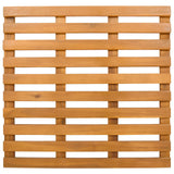 Bath Mat Plain Brown 50 x 48 x 2.5 cm Solid Acacia Wood