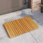 Bath Mat Natural 59 x 40 cm Solid Acacia Wood