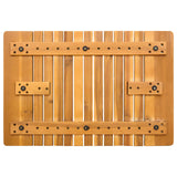 Bath Mat Plain Brown 59 x 40 cm Solid Acacia Wood
