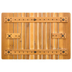 Bath Mat Natural 59 x 40 cm Solid Acacia Wood