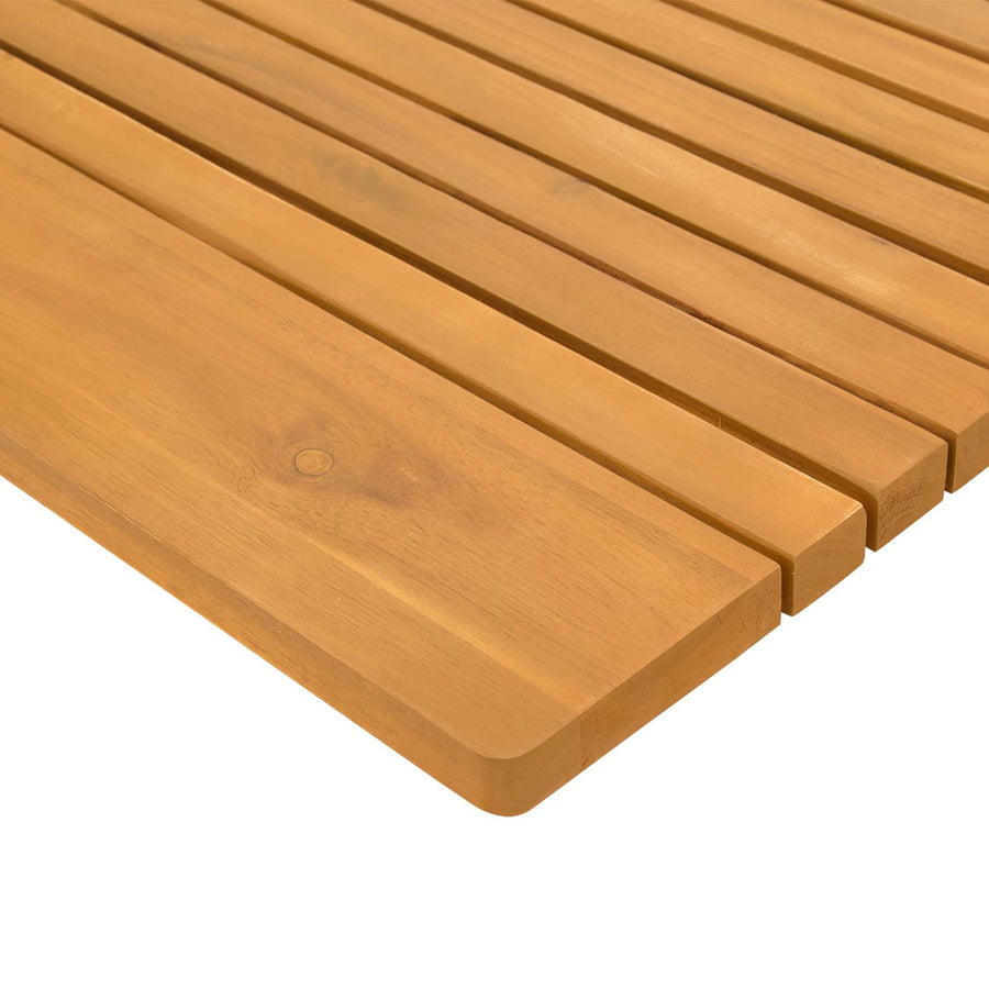 Bath Mat Natural 81 x 50 cm Solid Acacia Wood