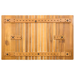 Bath Mat Natural 81 x 50 cm Solid Acacia Wood