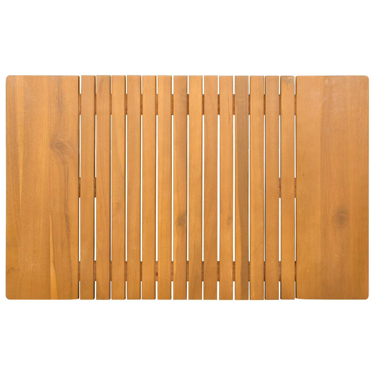 Bath Mat Plain Brown 81 x 50 cm Solid Acacia Wood