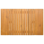 Bath Mat Natural 81 x 50 cm Solid Acacia Wood