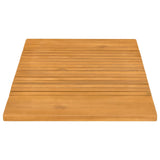 Bath Mat Plain Brown 81 x 50 cm Solid Acacia Wood
