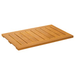 Bath Mat 2 pcs Natural 60 x 40 cm Solid Acacia Wood