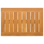 Bath Mat 2 pcs Natural 60 x 40 cm Solid Acacia Wood