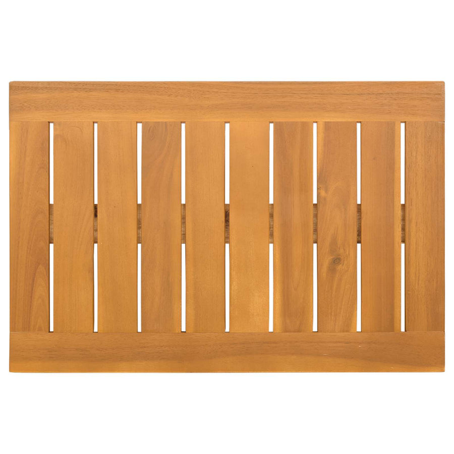 Bath Mat 2 pcs Natural 60 x 40 cm Solid Acacia Wood