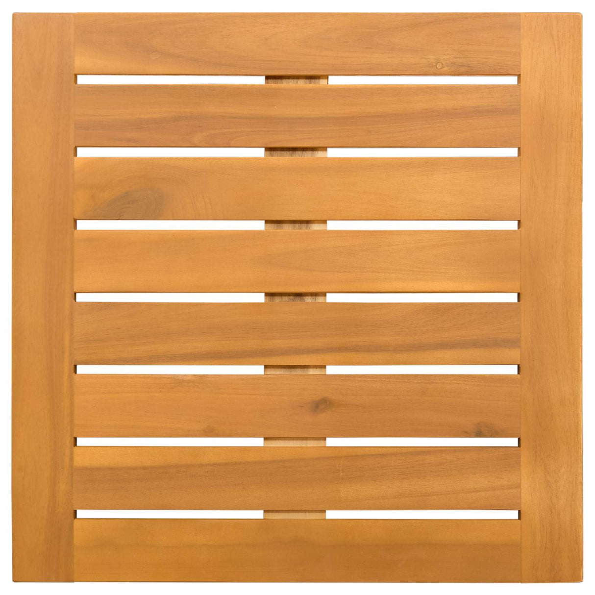 Bath Mat Plain Brown 50 x 50 cm Solid Acacia Wood