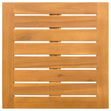 Bath Mat Plain Brown 50 x 50 cm Solid Acacia Wood