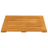 Bath Mat Plain Brown 50 x 50 cm Solid Acacia Wood