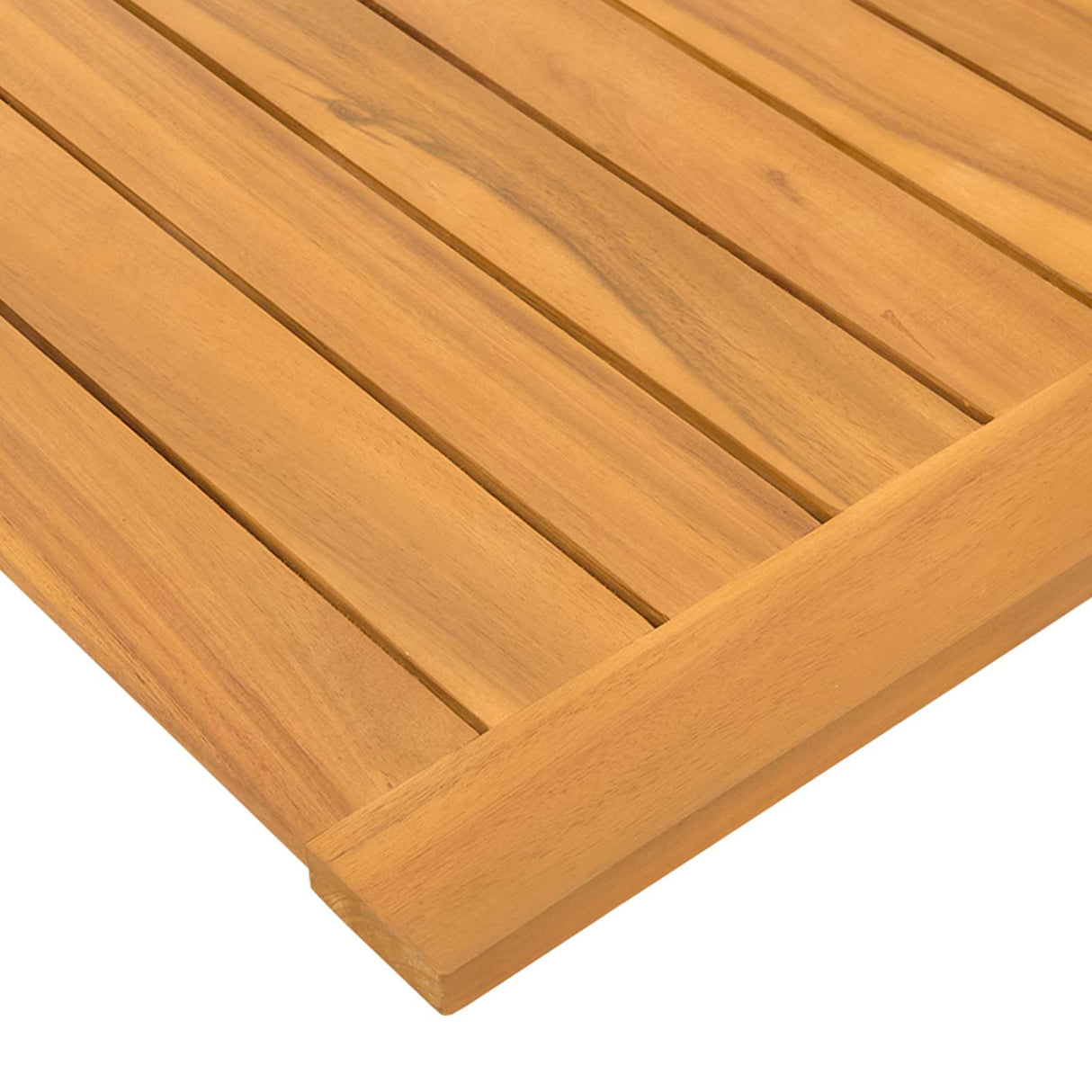 Bath Mat Plain Brown 80 x 50 cm Solid Acacia Wood
