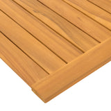 Bath Mat Plain Brown 80 x 50 cm Solid Acacia Wood