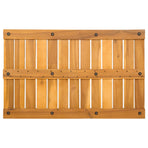 Bath Mat Natural 80 x 50 cm Solid Acacia Wood