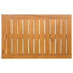 Bath Mat Natural 80 x 50 cm Solid Acacia Wood
