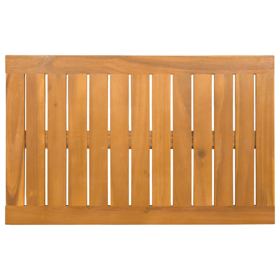Bath Mat Natural 80 x 50 cm Solid Acacia Wood