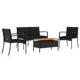 Garden set with Cushion steel - Front View