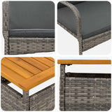 Garden set with Cushion steel