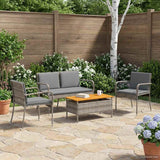 Garden set with Cushion steel