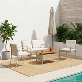 Garden set with Cushion steel - Side View
