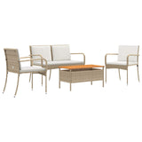 Garden set with Cushion steel - Front View