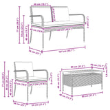 Garden set with Cushion steel - Extra Image