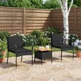 Garden set with Cushion steel - Side View