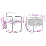 Garden set with Cushion steel