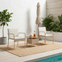 Garden set Beige Poly Rattan