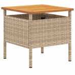 Garden set Beige Poly Rattan