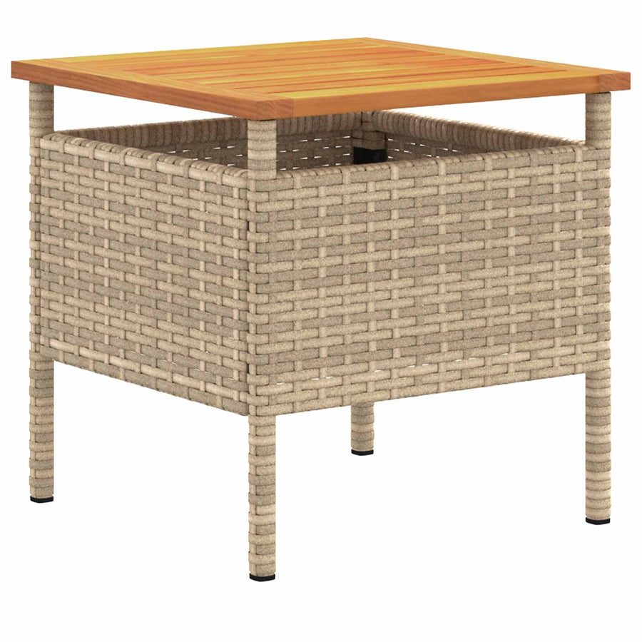 Garden set Beige Poly Rattan