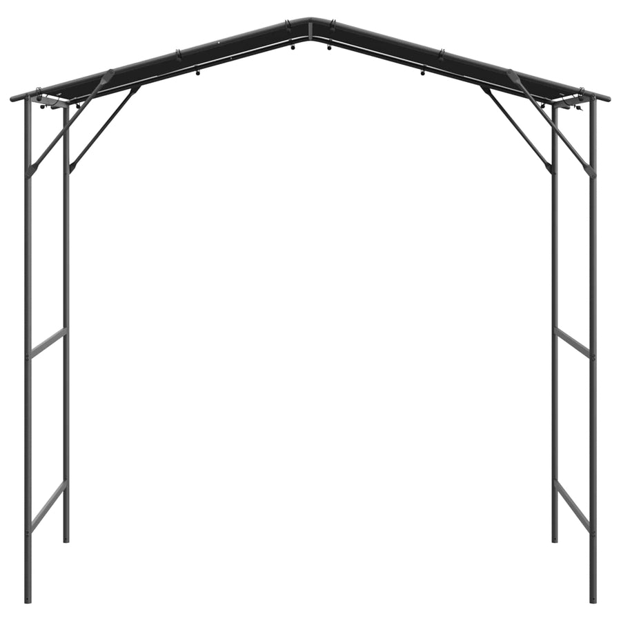 BBQ Gazebo 239.5 x 148 x 233.5 cm Black