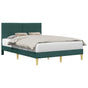 Bed Frame with Headboard Dark Grey 137 x 190 cm Fabric